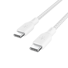 USB-C&reg; 转 USB-C 数据线 100W, 白色的, hi-res